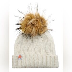 STIK Beacon Beanie knit hat, white